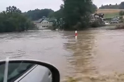 Zakopianka całkowicie zalana w Głogoczowie. Nagranie z przejazdu