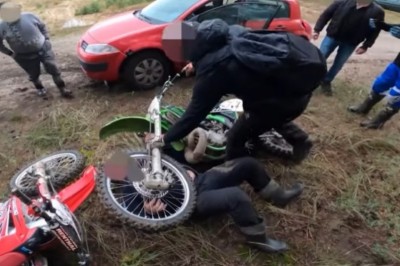 Właściciele terenu kontra motocykliści. Nagrali całe zajście