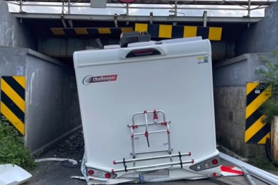 Kiedy nowym kamperem chcesz przewieźć wiadukt kolejowy - Opole