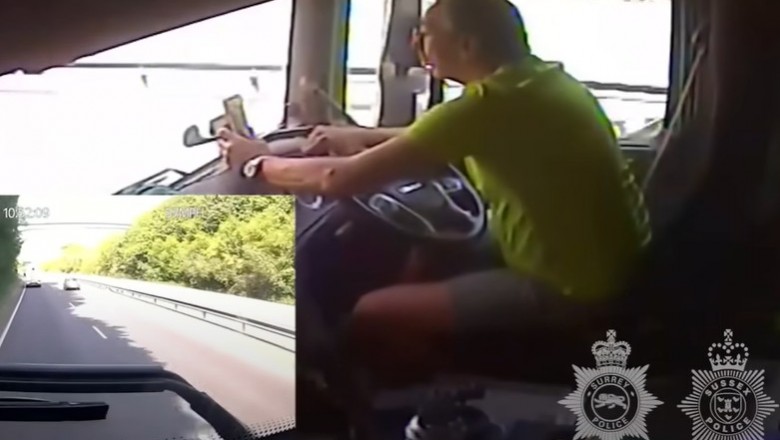 Tak się kończy pisanie wiadomości podczas jazdy ciężarówką