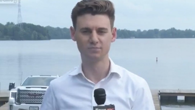 Bohater drugiego planu narobił sobie wstydu podczas wejścia na żywo