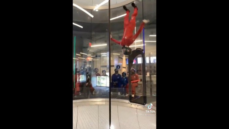 Ziomek rozwala system swoimi popisami w tunelu aerodynamicznym