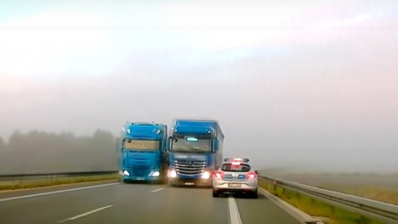 Na czołówkę z policją. Kierowca TIRa mocno przesadził