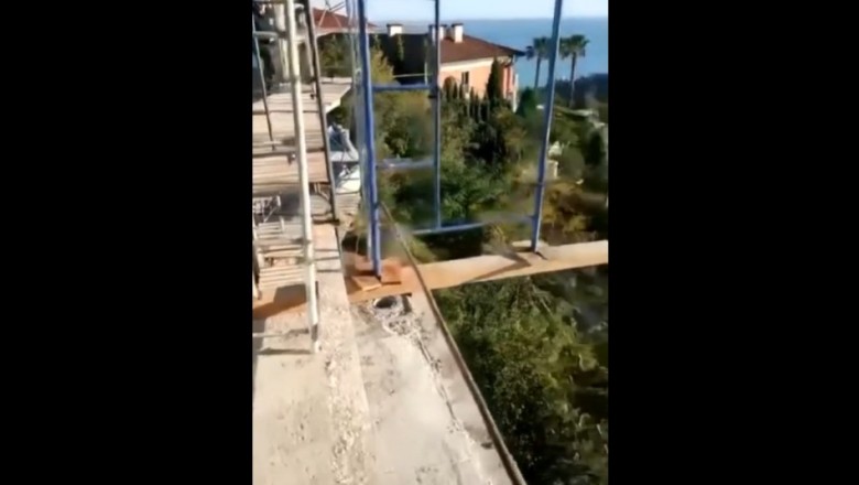 Ci goście chyba mocno przesadzili ze stawianiem rusztowania