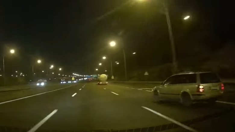 Uwaga jadę Passatem. Gość i jego wjazd na A4 w Katowicach