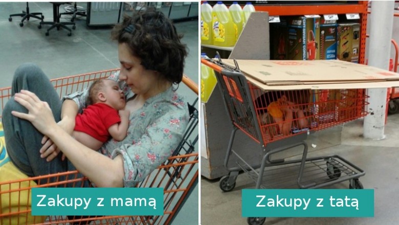 16 zabawnych zdjęć pokazujących różnice między mamą i tatą