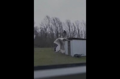 Kiedy podczas wichury chcesz wzmocnić dach swojej szopy 