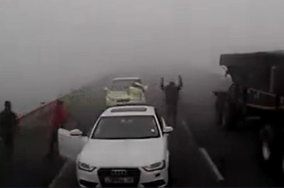 Tak się kończy jazda we mgle z pełną prędkością 