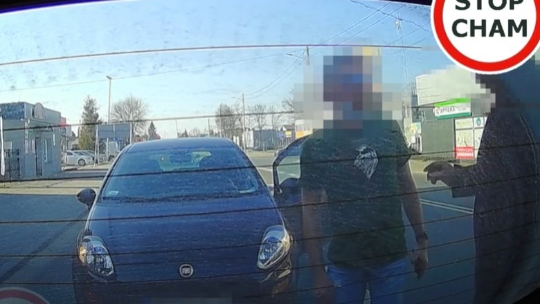 Chamska próba wyłudzenia odszkodowania. Uciekł gdy zobaczył kamerę
