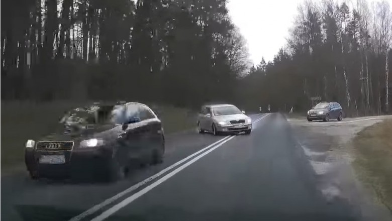 Wielkie szczęście i refleks kierowcy ratują przed czołówką ze Skodą