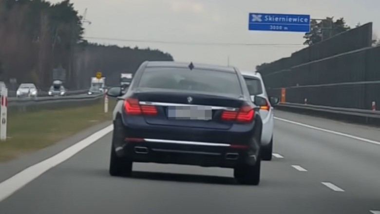 Król lewego pasa w BMW. Jemu zjedź, ale on to już nikomu