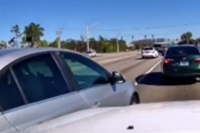 Szybka karma za wciskanie się na pas oraz spowodowanie kolizji