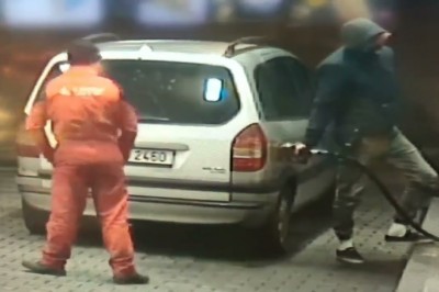 Pracownik stacji paliw kontra cwaniaki tankujący za darmo 