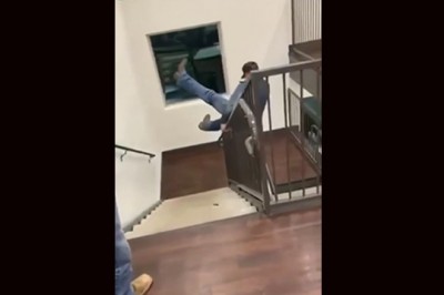 Miał być popisowy zjazd na poręczy schodów. Szybko pożałował 