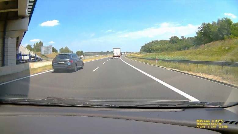 Nagranie dla tych, którzy nie wiedzą jak puścić szybszego na autostradzie