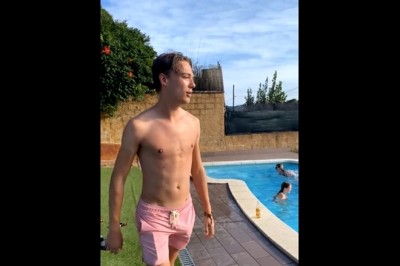 Kiedy wskakujesz do basenu, ale zapominasz opróżnić kieszenie