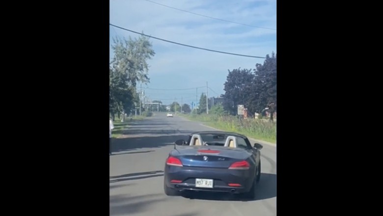 Miał być popis jazdy bokiem BMW, a wyszło lądowanie w rowie