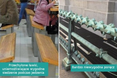 18 smutnych i irytujących przykładów wykorzystywania architektury przeciw nam