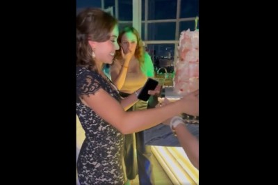 Miała przynieść tort niespodziankę z baru, ale coś nie pykło