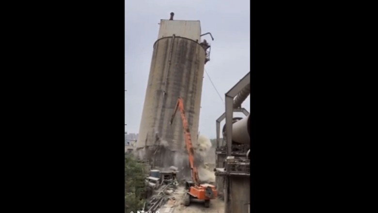 Kiedy szef mówi Ci, żebyś wziął koparkę i wyburzył silos