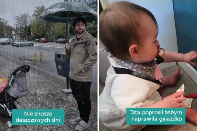 Pomysłowy tata chwalił się mamie jak opiekuje się dzieckiem gdy ona pracuje