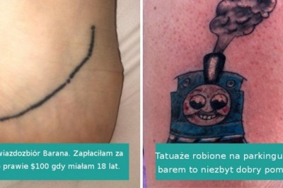 Ci ludzie nie do końca przemyśleli tatuaże. Nie warto oszczędzać na jakości