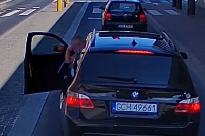 Narwany kierowca BMW kontra TIR Bardzo szukał problemu