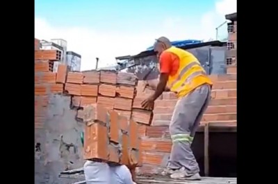 Tych budowlańców mocno poniosło. Nawet pijany lepiej by to zrobił