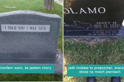 14 sentencji na nagrobkach, które pokazują, że zmarli też mogą mieć poczucie humoru