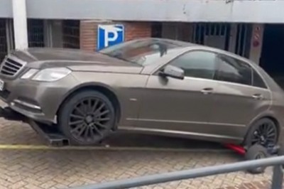 Miał odholować Merca, a go rozbił. Zły dzień w pracy