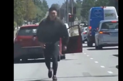 Kozak wystartował do innego kierowcy. Szybko zaczął uciekać