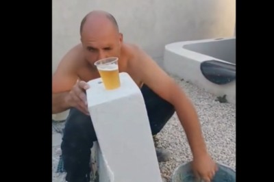 Kiedy budowlaniec używa browara zamiast poziomicy