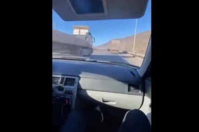 Mistrz kierownicy który nie ogarnął stojącego TIRa