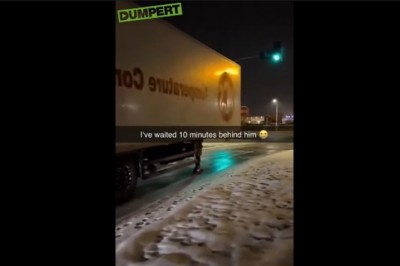 Kierowca TIRa chyba bardzo się spieszył do domu