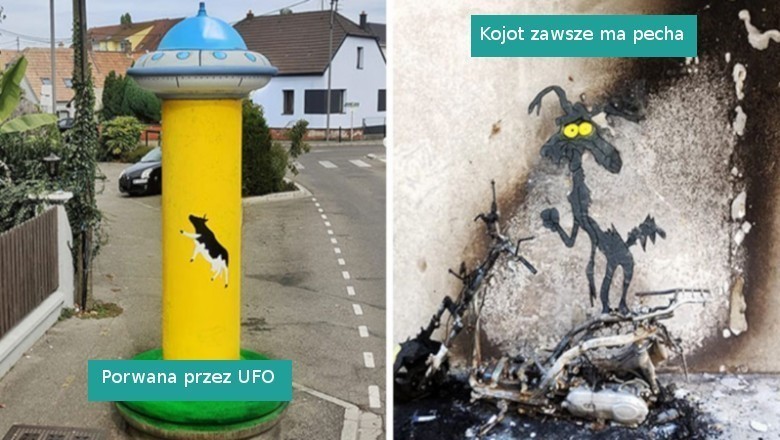 17 niezwykłych graffiti na ulicach Paryża wykonanych przez ulicznego artystę