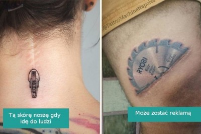 Przy pomocy tatuaży i kreatywności zmienili blizny w małe dzieła sztuki