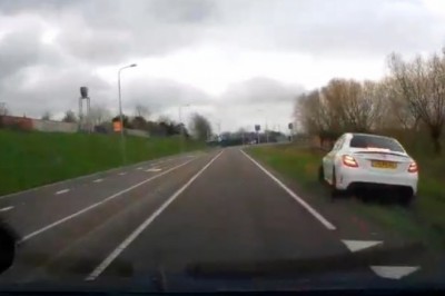 Typ z Mercedesa któremu za bardzo się spieszyło