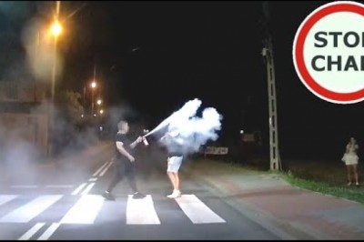 Za pomocą gaśnicy poradził sobie z nawalonym typem