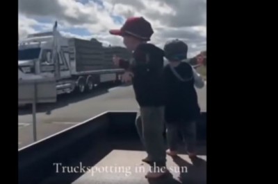 Dwóch młodych kontra kierowcy ciężarówek. Rozumieli się bez słów