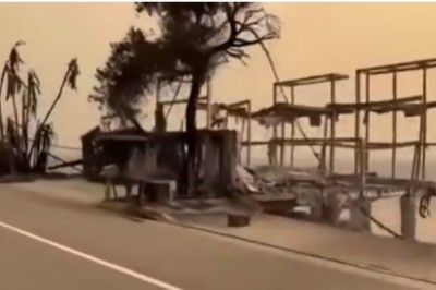 Tak wygląda Malibu po przejściu z pożaru. Prawie wszystko spłonęło