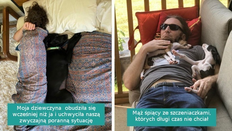 Ci właściciele zasypiają w towarzystwie swoich zwierząt i wyglądają przy tym przesłodko