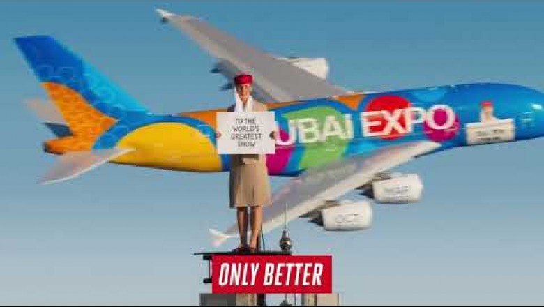 Stała na szczycie Burdż Chalify dla reklamy Emirates. Widok zapiera dech w piersiach