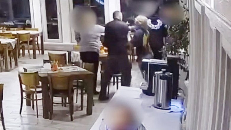 Awantura w restauracji. Upubliczniono nagrania z szarpaniny burmistrz i radnego