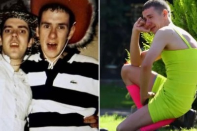 Dotarł na pogrzeb przyjaciela w jaskrawozielonej sukience. Tak spełnił ich wspólną obietnicę