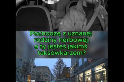 „Bananowy dzieciak” zwyzywał taksówkarza od biedaków, bo ten nie chciał jechać dalej. Nagranie z auta