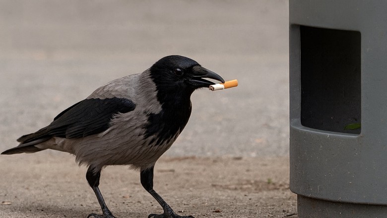W Szwecji ptaki mają przysłużyć się sprzątaniu miasta. Kawki uczą się zbierać śmieci w zamian za jedzenie