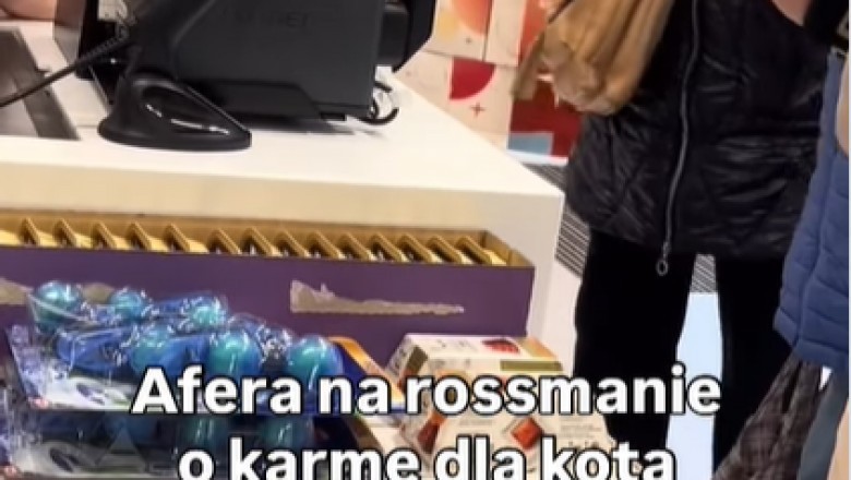 Zadyma w Rossmannie o kocią karmę. Chciano wzywać nawet policję