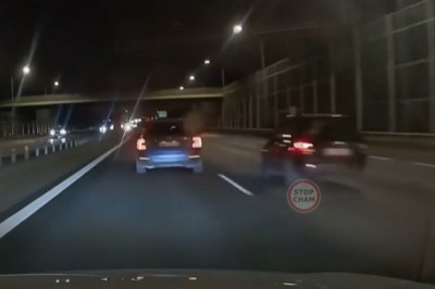 Leciał 200 km/h na S8. Opublikował nagranie, jak osobówka zajeżdża mu drogę