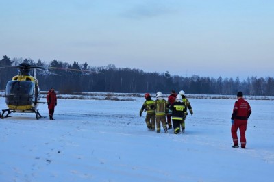 Kulig zamienił się w horror. Dwie osoby ranne, na miejscu lądował śmigłowiec LPR