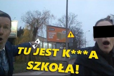 Radosław Majdan kontra rowerzysta. Nagranie awantury pod szkołą